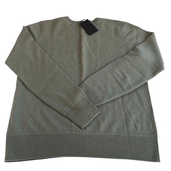NWT Naadam Sweater Womens XL  Cashmere Sweater Luxury Wedge wood Green - Picture 9 of 11
